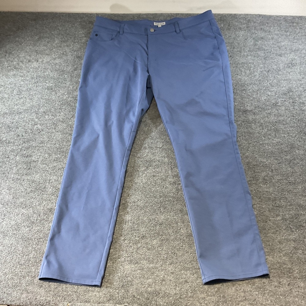 Peter Millar EB66 Classic Fit Performance Pants Blue 40/32 Mens Golf Trousers